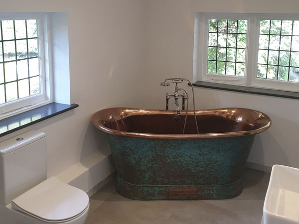 Amersham bathroom with ornamental freestanding bath